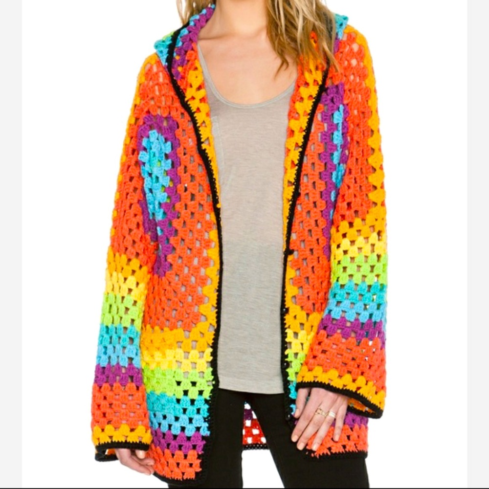 UNIF meda crochet oversized cardigan